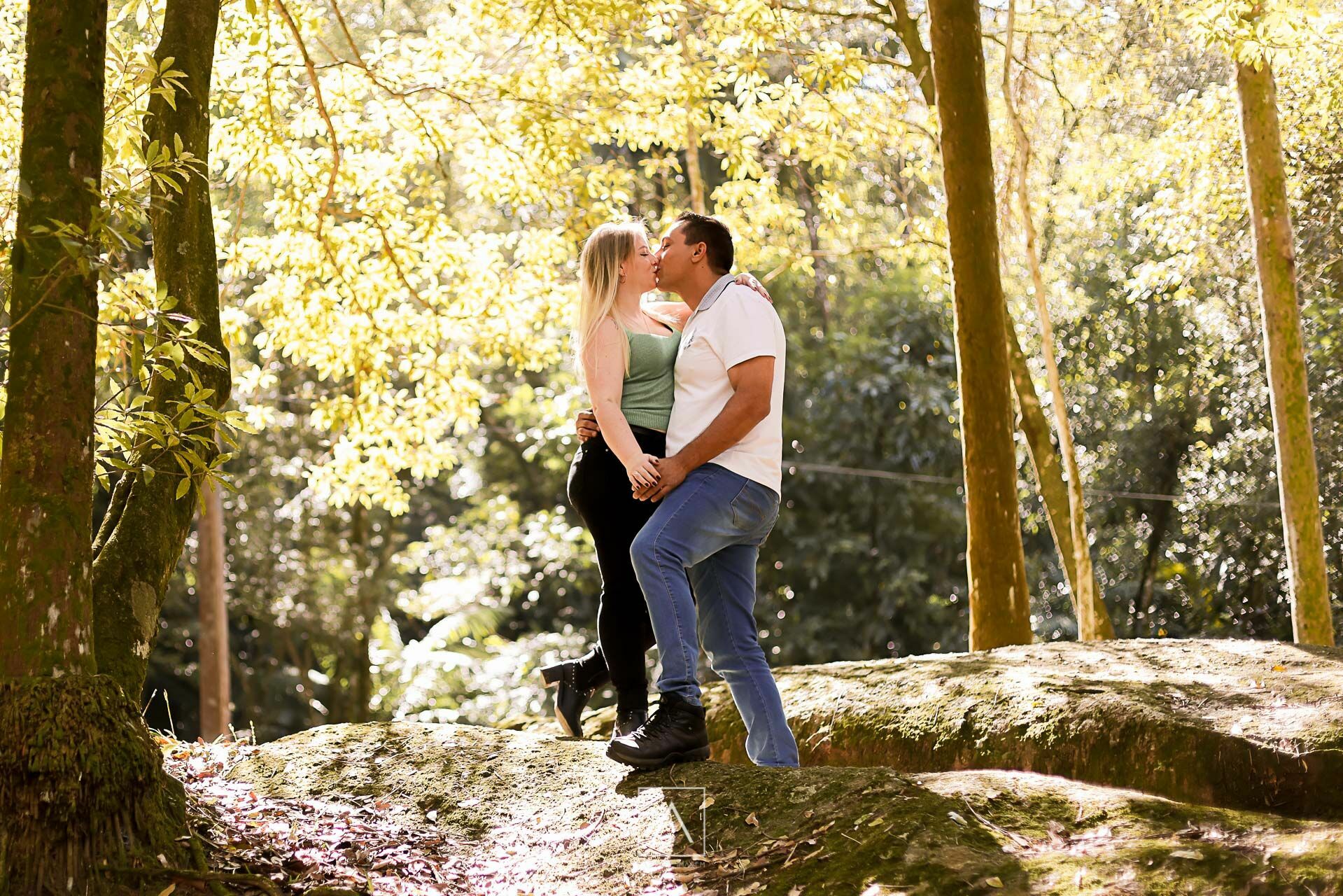 Foto Ensaio Pré-Wedding Thiago e Jacqueline: Um Dia de Sol e Conexão no Horto Florestal ✨ - Imagem 12